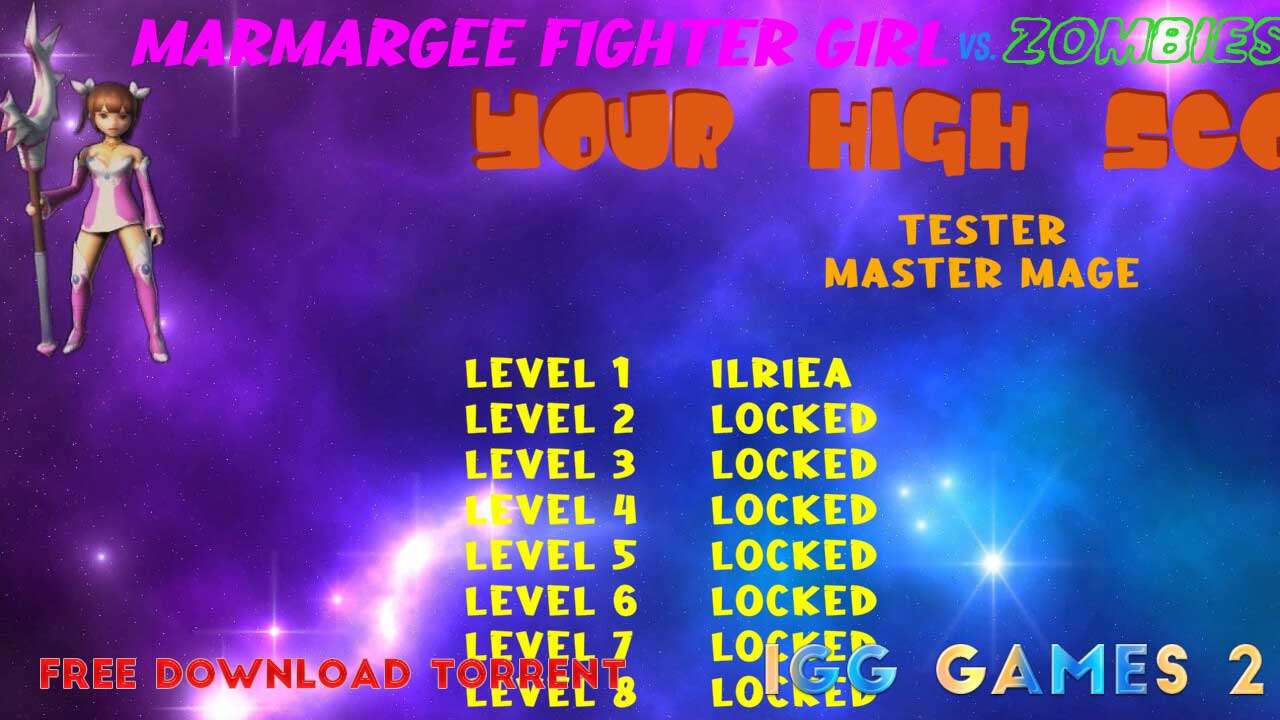 unlock 10 world for saving invasion zombie attack with Marmargee Fighter Girl